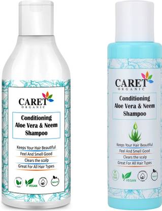 Caret Organic Conditioning Aloevera & Neem Shampoo (300ml) AND Aloevera & Neem Shampoo (100ml)