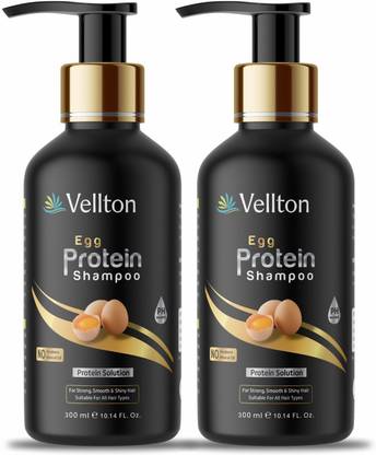vellton Egg Shampoo Pfor Strong Hair with Egg Protein & Collagen (300ml )Pack of 2