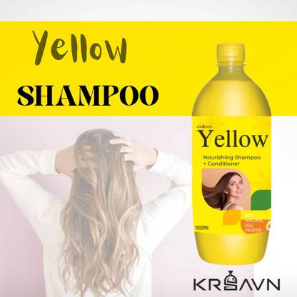 KRSAVN Yellow Hair Shampoo & Conditioner For Soft and Silky Hair