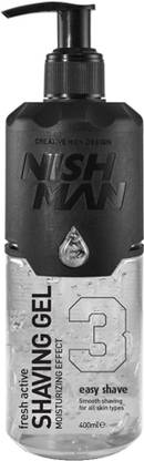 Nishman Shaving Gel | Easy Shave | Moisturizing Effect | Non-Foaming Gel | All Skin Type