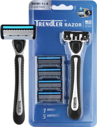 TRENDLER 5 blade Shaving Razor for Men Perfect Shave and Perfect Beard Shape, Men