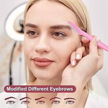 SHIVAAM ENTERPRISE Eyebrow Razors, Facial Dermaplane Razors Shaver With Precision Cover For Women, Women