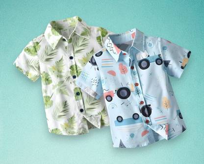 Baby Boys Printed Casual Multicolor Shirt