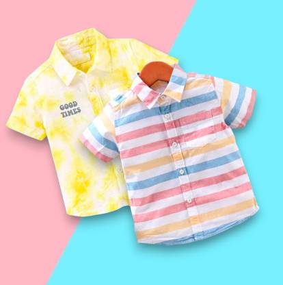 Baby Boys Printed Casual Multicolor Shirt