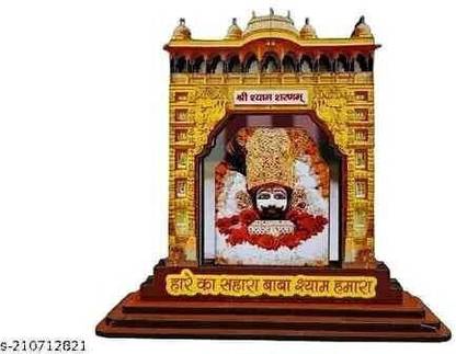 Divine Collections Enterprises Khatu Shyam Baba Toran Dwar Decorative Showpiece  -  14 cm