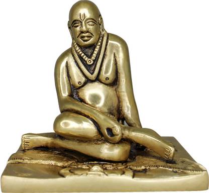 Om ssvmb9 Swami Samarth Murti for Home Puja/Pooja Temple Swami Samartha/God Idol/Murti Decorative Showpiece  -  11 cm