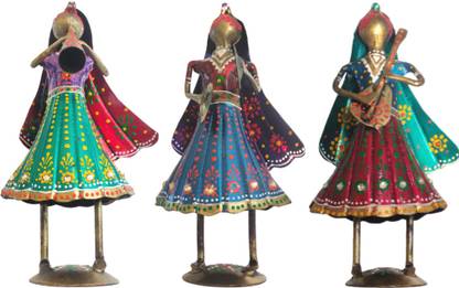 Vandana Collection Musician Figurine Traditional Indian Art Piece Home & Office Decor Decorative Showpiece  -  10 cm