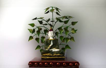 VC-GrnBudhUndrPeplTree23x37x41Cm 41 cm Feng Shui & Vastu Showpiece