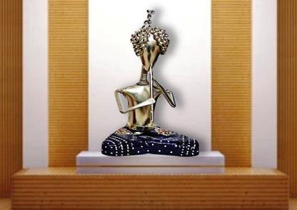 Figurine Traditional Indian Design Silver-Toned Body 17 cm Religious Idol & Figurine