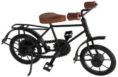 Pink Sky Wooden Wrought Iron Miniature Cycle Table decor Decorative Showpiece Decorative Showpiece  -  25 cm