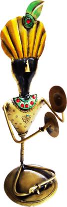 Golden Krishna god of love wealth and prosperity Idol For Home & Office Decors 31.8 cm Feng Shui & Vastu Showpiece