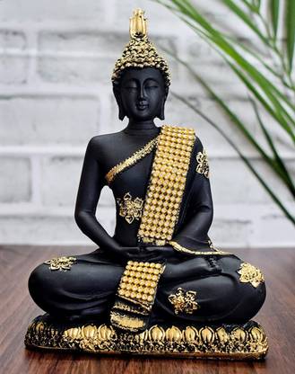 Kaprila Craft Meditating Buddha Statue For Home Decor Idol/Showpiece Decorative Showpiece  -  23 cm