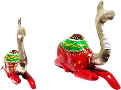 Multicolour Elegant Decorative Camel Showpiece For Home And Office Decors 23.1 cm Bird & Animal Showpiece