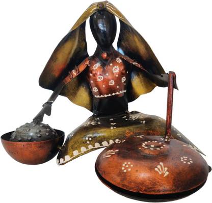Elegant Beautiful Figurines Of Village Artisans For Home & Office Decor 20.1 cm Couple & Human Figurine