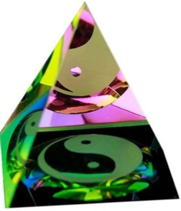 Love Kart Vastu Fengshui Evil Eye Pyramid Ying Yang For office Home & Gifting 5 cm Feng Shui & Vastu Showpiece