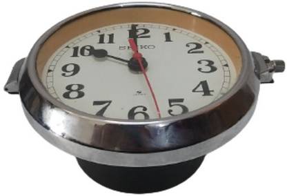 BRASS BLESSING Vintage Marine Slave CLOCK - From Ship Salvage (480) Decorative Showpiece  -  4 cm
