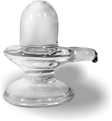 Sitare Pure Crystal Sphatik Divine Shivling 41.2 grams Decorative Showpiece  -  4.2 cm