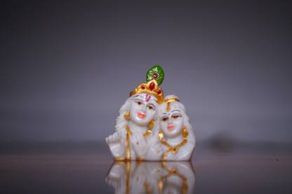 BBT Radha Krishna for car dashboard/ for Puja temple & gift Decorative Showpiece - 14 cm