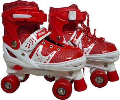 Veryke Derby Unisex Child Roller Skates Shoes with Break Quad Roller Skates - Size 4-12 UK