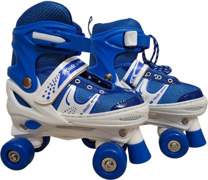Veryke Adjustable Skating Shoe Latest Designed Skates with Break Ideal for Boys,Girls Quad Roller Skates - Size 6-9 UK