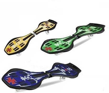 CountryLink Wave Board Skate Board with Carry Bag and LED Colorful Lights on Wheels