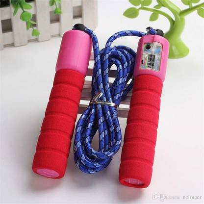 smile4u Adjustable Jump Rope Skipping Rope with Counter for Indoor(pack of 1) Freestyle Skipping Rope