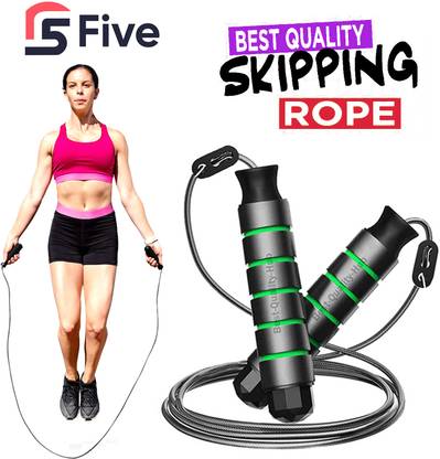 FFive Jump Rope for Men, Women, Exercise Ball Bearing Skipping Rope Freestyle Skipping Rope