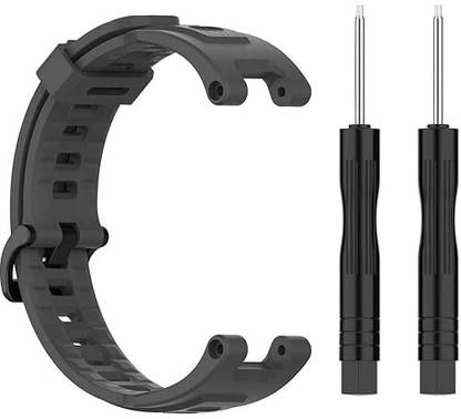 RUPELIK Silicon Strap for Amazfit T-Rex/Amazfit Trex Pro(with Installation Tools) Grey Smart Watch Strap