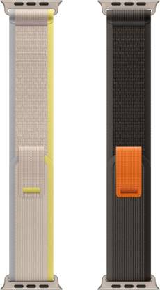DARKFIT Trail Loop Bands/Straps Compatible with Watch 49mm 46mm 45mm 44mm 42mm, Adjustable Velcro Premium Strap for iWatch Ultra & Ultra 2 Series SE 10 8 7 6 5 4 3 2 1. (Only 2 Pcs Trail Loop Strap, Watch NOT Included) Smart Watch Strap (Black, Blue) Smart Watch Strap