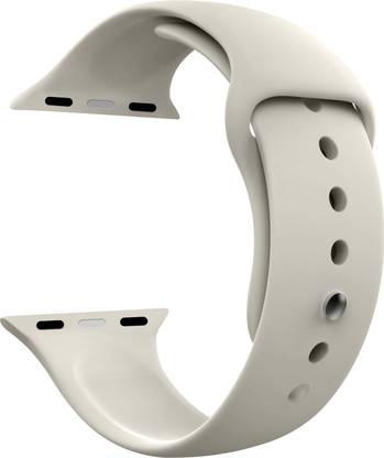 DailyObjects White Silicone Apple Wrist Band (38/40/41mm) Smart Watch Strap