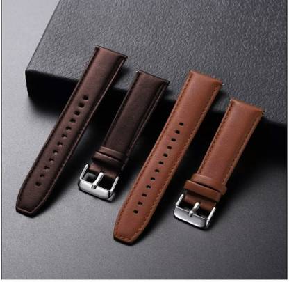 BLACK LOVIES 22MM Genuine Leather Smart Watch Strap Compatible For Bolt COSMIC R / ROVER PRO / STRIKER PRO / NOICEFIT ICON 2 / EVOLVE 3 / CALIBER 2 BUZZ / BOATT WAVE CALL / WAVE LITE / PRIMIA TALK / ULTIMA CALL MAX / LUNAR FIT / FIRBOLTT TALK PRO / INVINCIBLE PLUS / PHOENIX PRO / COBRA / APOLLO 2 / HUNTER / SUPERNOVA / LEGEND / HUNTER / NINZA FIT. Smart Watch Strap