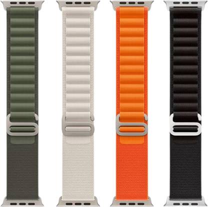 DARKFIT Trail Loop Bands/Straps Compatible with Watch 49mm 46mm 45mm 44mm 42mm, Adjustable Velcro Premium Strap for iWatch Ultra & Ultra 2 Series SE 10 8 7 6 5 4 3 2 1. (Only 2 Pcs Trail Loop Strap, Watch NOT Included) Smart Watch Strap (Black, Blue) Smart Watch Strap