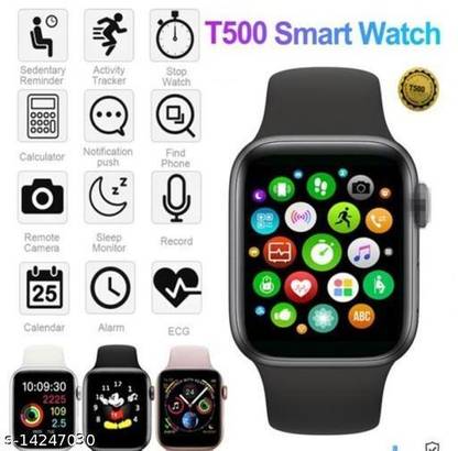 TECHMAZE 7 days Battery Backup Smart watch T500 Smartwatch