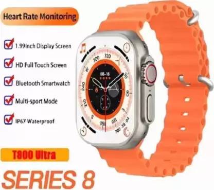 YAROH NMM_503A_T800 ULTRA 8 SMARTWATCH FOR MEN WOMEN WITH WIRELESS CHARGER Smartwatch