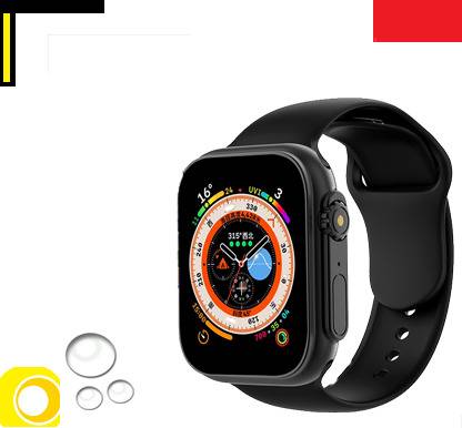 SAWARDE UX1044_D20 ULTRA HEART RATE SMARTWATCH BLACK (PACK OF 1) Smartwatch