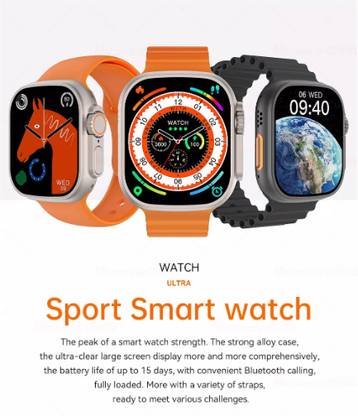 FRONY SX_911A_T800 ULTRA BIG DISPLAY SMARTWATCH WITH BT CALLING & WIRELESS CHARGE Smartwatch