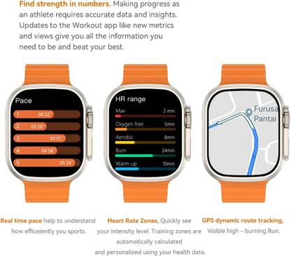 FRONY NMM_474A_T800 ULTRA SERIES 8 SMARTWATCH WITH WIRELESS CHARGING FOR BOY & GIRLS Smartwatch