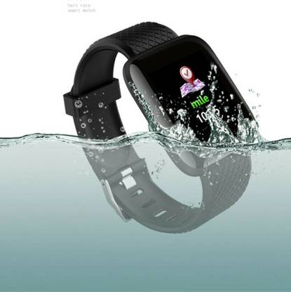 FRONY AM_507A_116PLUS SMART BRACELET D13 HEART RATE WATERPROOF SMARTWATCH MEN & WOMEN Smartwatch  (Black Strap, Free)