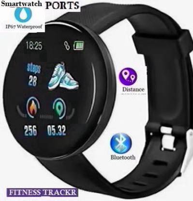 STYBITS AQ1406 D18_PRO ACTIVITY TRACKER STEP COUNT SMART WATCH BLACK(PACK OF 1) Smartwatch