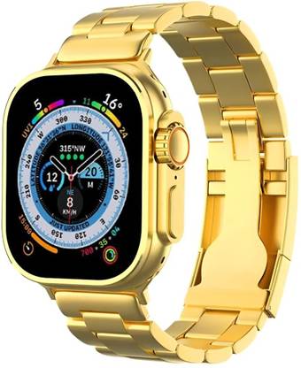 Gunjan Sales C9 Ultra Gold Edition With Sports Mode Golden SmartWatch for Businessman T10 Smartwatch