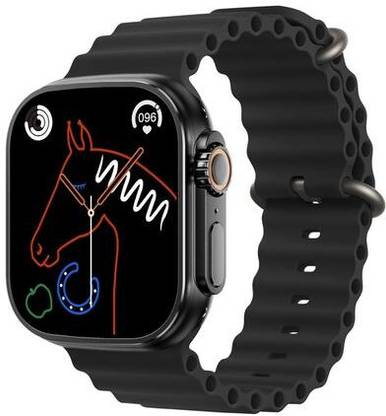 Gunjan Sales T800 Bluetooth Calling Touch Watch Amoled Display Health Music Smartwatch