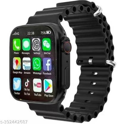 Aortic T900/T10 Smart Watch With Bluetooth Call & Wireless Charger( Black) t4 Smartwatch