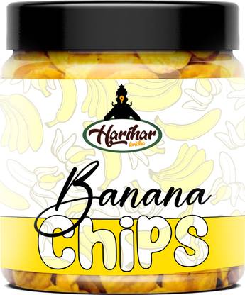 HARIHAR KRIDHA Yellow Banana Chips - Kerala Banana Wafers - Tasty Snacks