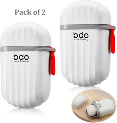KUBAVA Travel Soap Box, Soap Holder with Cover, Portable Soap Case (Pack of 2)