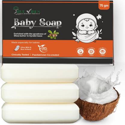 True Vibes BABY SOAP|Deep nourishment|Gentle&Mild|PH Balanced&Dermatologically Tested