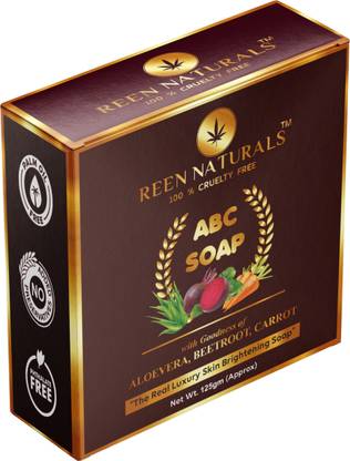 REEN NATURALS ABC SOAP | Luxury Soap with 100% Natural Extract of Aloe Vera, Beetroot & Carrot