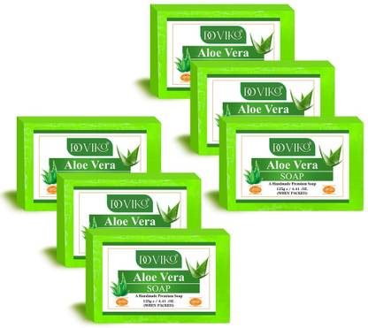 Doviko Aloe Vera Soap Combo - Pack of 6 (750gm)
