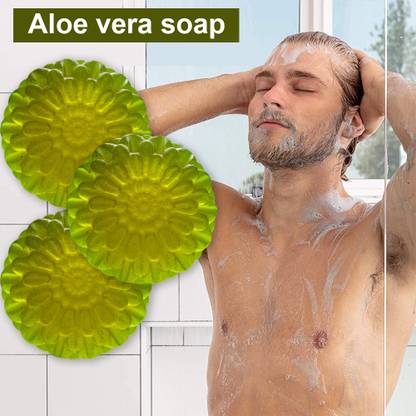 CHITAKSH Pure Aloe Vera Soap for Nourished Skin (100GM) (PACK OF 3)