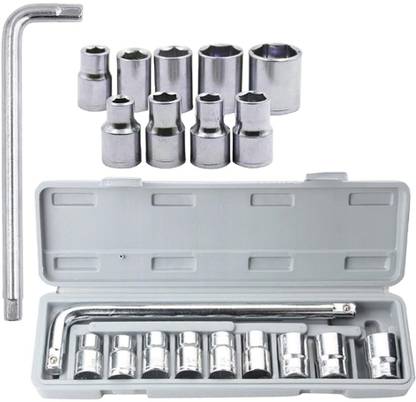 FABUNIK 10 pcs tool kit Wrench socket Spanner Set Automobile car & bike Repair Tool Kit Socket Set