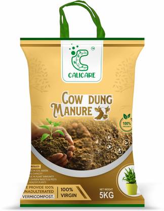 calicare Cow Dung Manure for Plants and Home Gardening,Compost for Plants,Fertilizer,Cake,Soil,Pots for Plants, Fertilize Fertilizer 100% Organic Soil